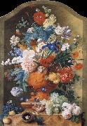 HUYSUM, Jan van Flowers in a Terracotta Vase oil